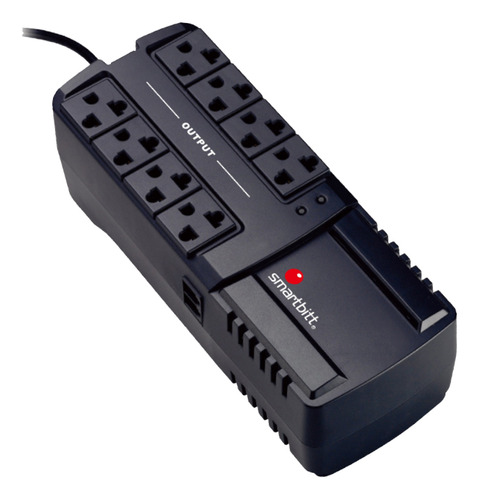 Regulador Smartbitt Sbavr1350 1350 Va/675w Con 8 Contactos