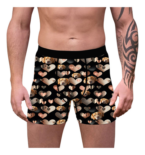 Boxers Cómodos Y Transpirables Con Estampado De Hombre De Al