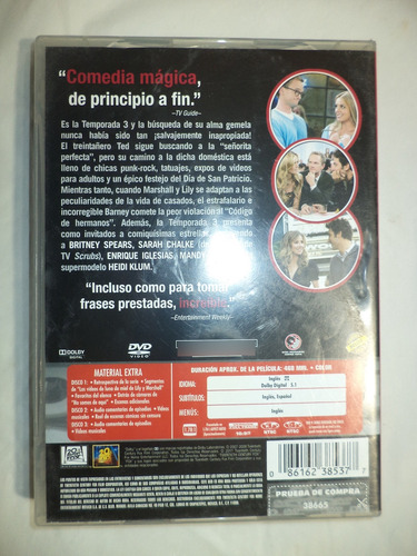 How I Met Your Mother (cómo Conocí A Tu Madre). Temporada 3 (Usado)