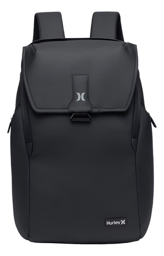 Mochila Executiva Hurley Trabalho Moderna Resistente Cor Preto Desenho Do Tecido Liso