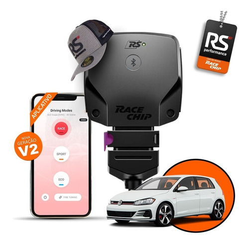 Racechip Vw Golf Gti Chip De Potência Rs V2 + Aplicativo
