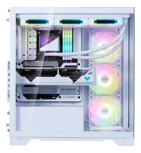 Gabinete Mid Tower Xpg Invader X Btf Atx Argb V/templado Wh