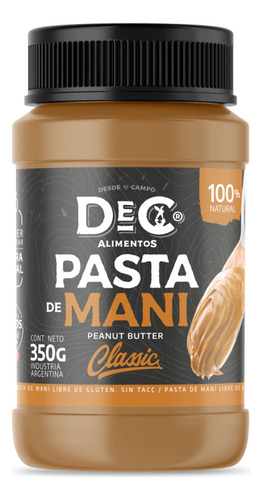 DEC Alimentos Pasta de Mani 350g