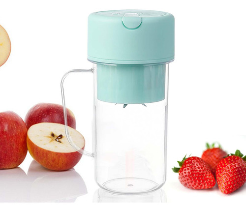 Mini Vaso Exprimidor Eléctrico, Mini Licuadora Azul