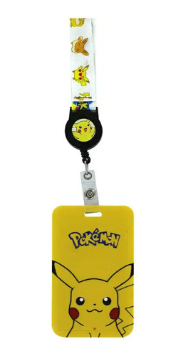 Pikachu Portagafete Credencial Identificacion Id Pokemon