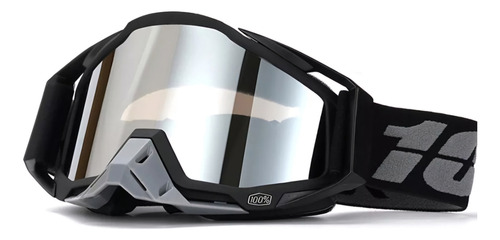 Goggles Motocross Enduro Gafas Casco Motocicleta Downhill Negro/plata