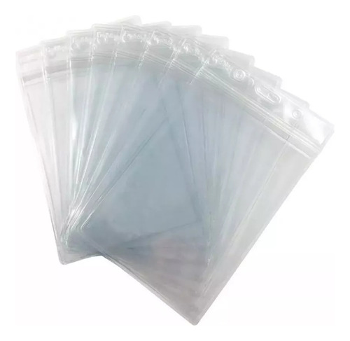 Pack De 50 Porta Credenciales Transparentes De Pvc