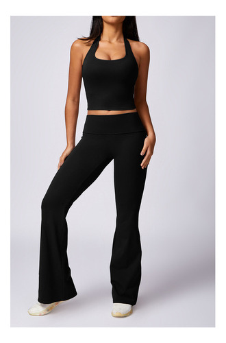 / Sujetador Yoga Fitness Para Correr Con Cuello Halter Mujer