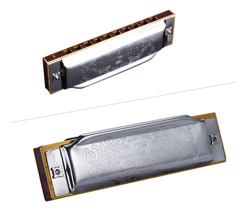 Harmonica 1072-f Folkmaster Standard, Clave Diatónica De 10