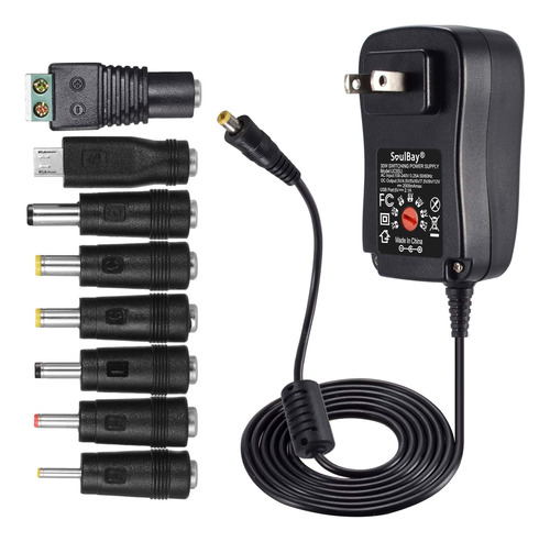 Soulbay Fuente De Alimentacion De 12 V, Adaptador Universal 