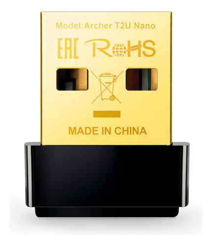 Placa De Red Usb Tp Link Archer T2u Wifi Nano Ac600 Dual Band 