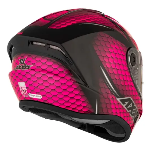 Casco Moto Mujer Axxis Draken Nahesa A8 Rosa Brillo Dafy