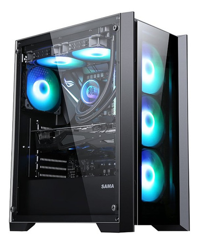 Case Gamer Atx Sama 3 Fan Multicolor