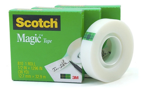 Cinta Magica Scotch 3m (12,7mm X 33m) X 12 Unidades