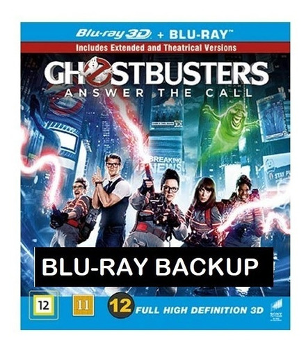 Ghostbusters 2016 ( Cazafantasmas) - Blu-ray 3d Backup