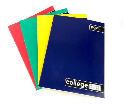 Pack 10 Cuadernos College Ross 5mm 80 Hojas