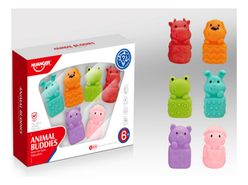 Set De 6 Titeres Soft Animalitos Para Bebe 1813214 Huanger