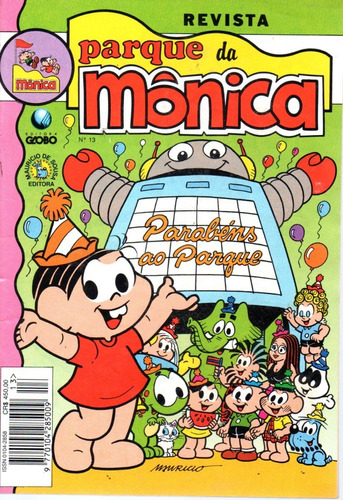 Revista Parque Da Monica 13 - Globo - Bonellihq Cx80 F21