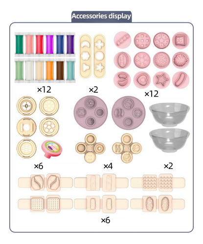 Juguetes Para Hacer Hamburguesas De Arcilla Coloreada Para N