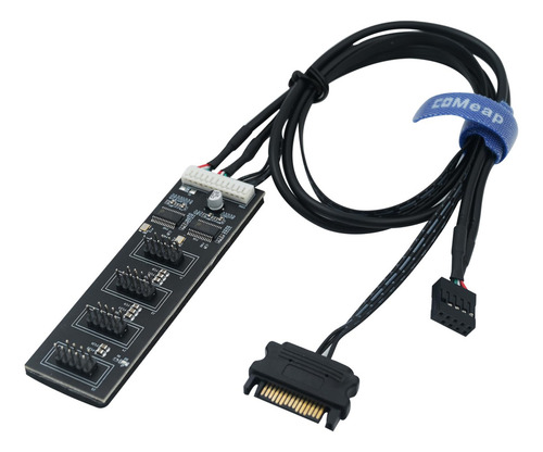 Divisor Usb 9 Pin 1 A 4 Puertos C/cable Sata Para Placa Base