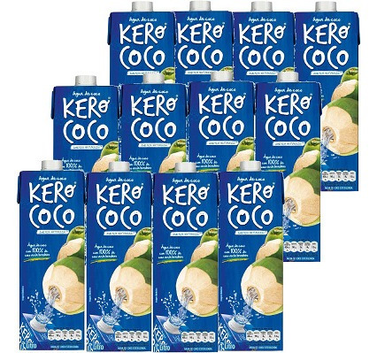 Imagem 1 de 1 de 12x Agua De Coco Kero Coco 1 Litro