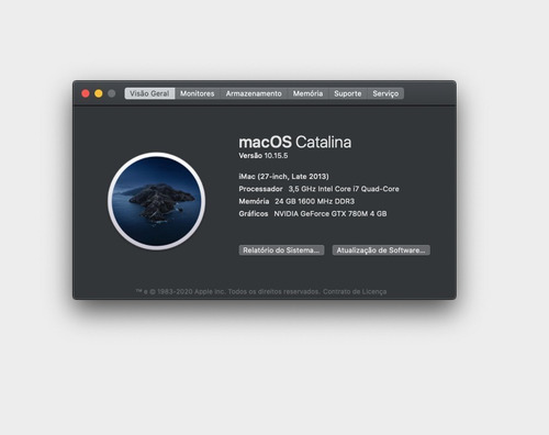 iMac 27 Core I7 Video 4gb 24ram Ssd 500 Lcd Com Defeito