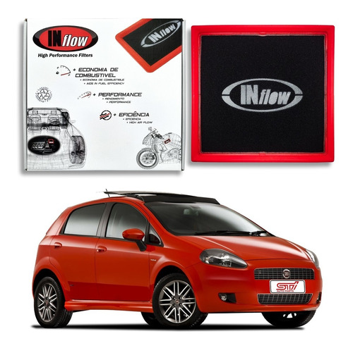 Filtro Ar Esportivo Inbox Inflow Fiat Punto 1.8 16v 2008