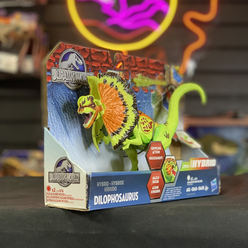 Jurassic World Dilophosaurus Dino Hybrid Hasbro 2016 (Usado)