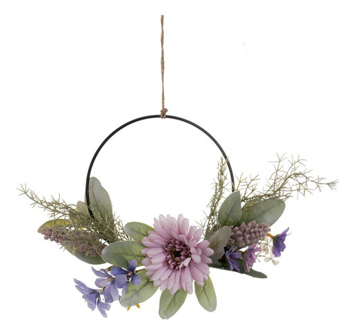 Corona De Flores Artificiales, Corona De Puerta, Colgante De