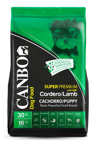 Canbo Cachorro Cordero 7 Kg Alimento Perro Delivery Gratis