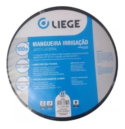 Mangueira Irrigação 100 Metros Jato Lateral Liege - 874825