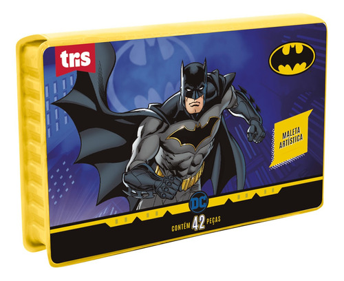 Kit Escolar Maleta Artistica C/42 Itens - Batman