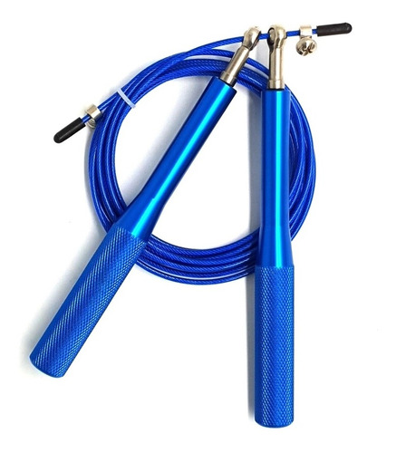 Cuerda De Salto Alta Velocidad Speed Rope Aluminio Azul