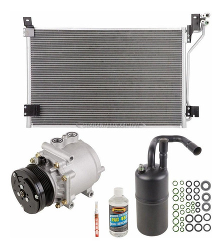 New Completo A/c Kit W/compresor Ac Condensador & Drier Para