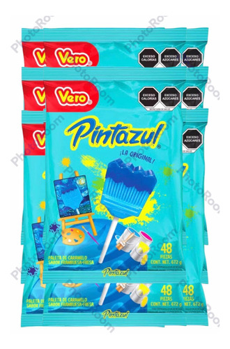 Pinta Azul Paleta 432 Pz Vero Fresa Frambuesa