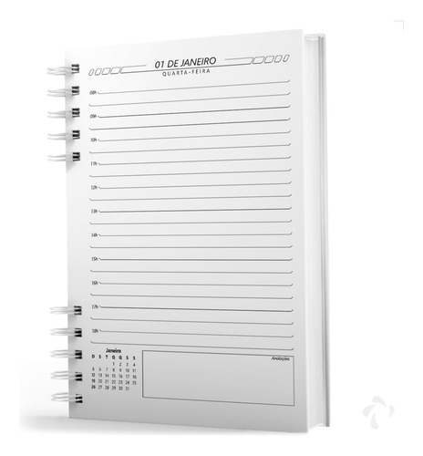 Agenda Coleção Frases Felicidade Cor Verde Com Capa Dura