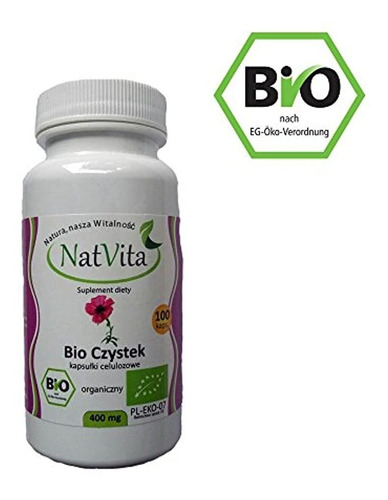 Bio Organique Hierbas Cistus Incanus 100 cápsulas De 400 mg