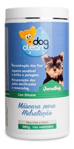 Hidratação Para Cães E Gatos Queratina Dog Clean 980g
