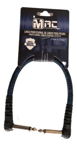Cables Para Pedales 25 Cm Textil Azul Negro Mac Cabos