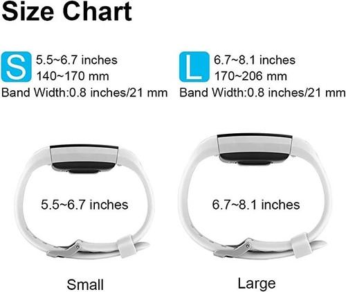 Imagen 7 de 8 de 4 Mallas Para Reloj Fitbit Charge 2 Talle Small