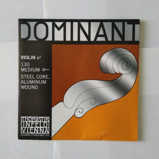 Thomastik 1ª Mi Nylon/Aluminio Medium Violin 3/4 CUERDA VIOLIN Dominant 130 