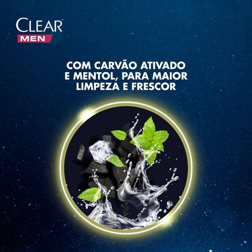Kit C/ 6 Shampoo Anticaspa Clear Men Sports Limpeza