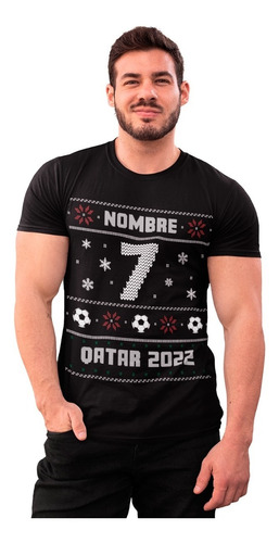Playera Personalizada Nombre Y No. -ugly Sweater -qatar 2022