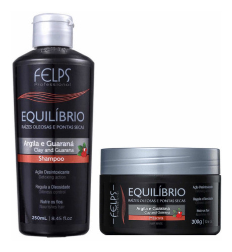 Felps Equilíbrio P/ Raízes Oleosas Shampoo +máscara + Brinde