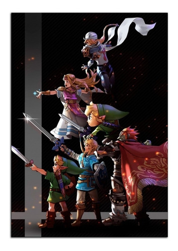 Placa Quadro Decorativo The Legend Of Zelda Em Mdf