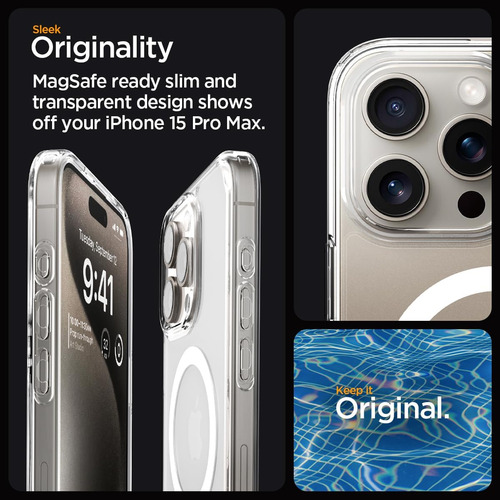 Spigen Ultra Hybrid Magfit Projetado Para iPhone 15 Pro Max