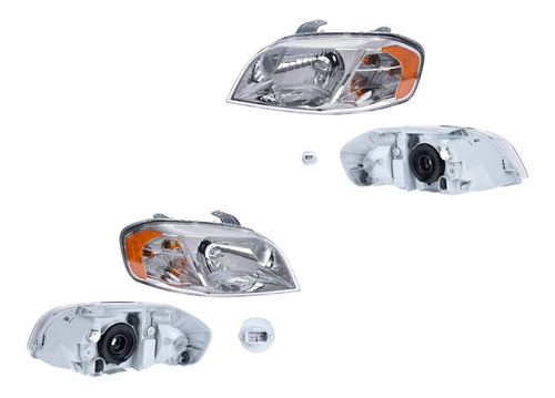 Set 2 Faros Izquierdo Y Derecho Chevrolet Aveo 08_11 Gm