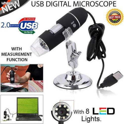 Microscopio Digital Usb  Led Camara 2mp Toma Fotos Graba