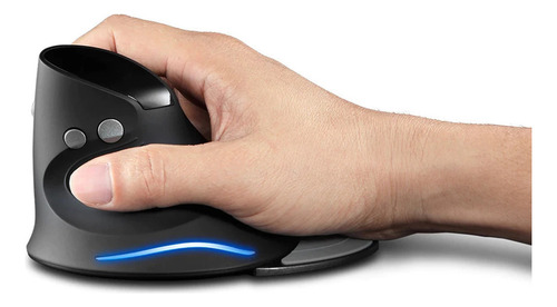 Mouse Ergonômico Vertical Sem Fio 2.4g Com Led 2400 Dpi D-m6