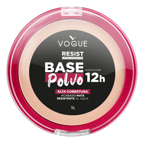 Base De Maquillaje En Polvo Vogue Resist 12h Acabado Mate Tono Pétalo